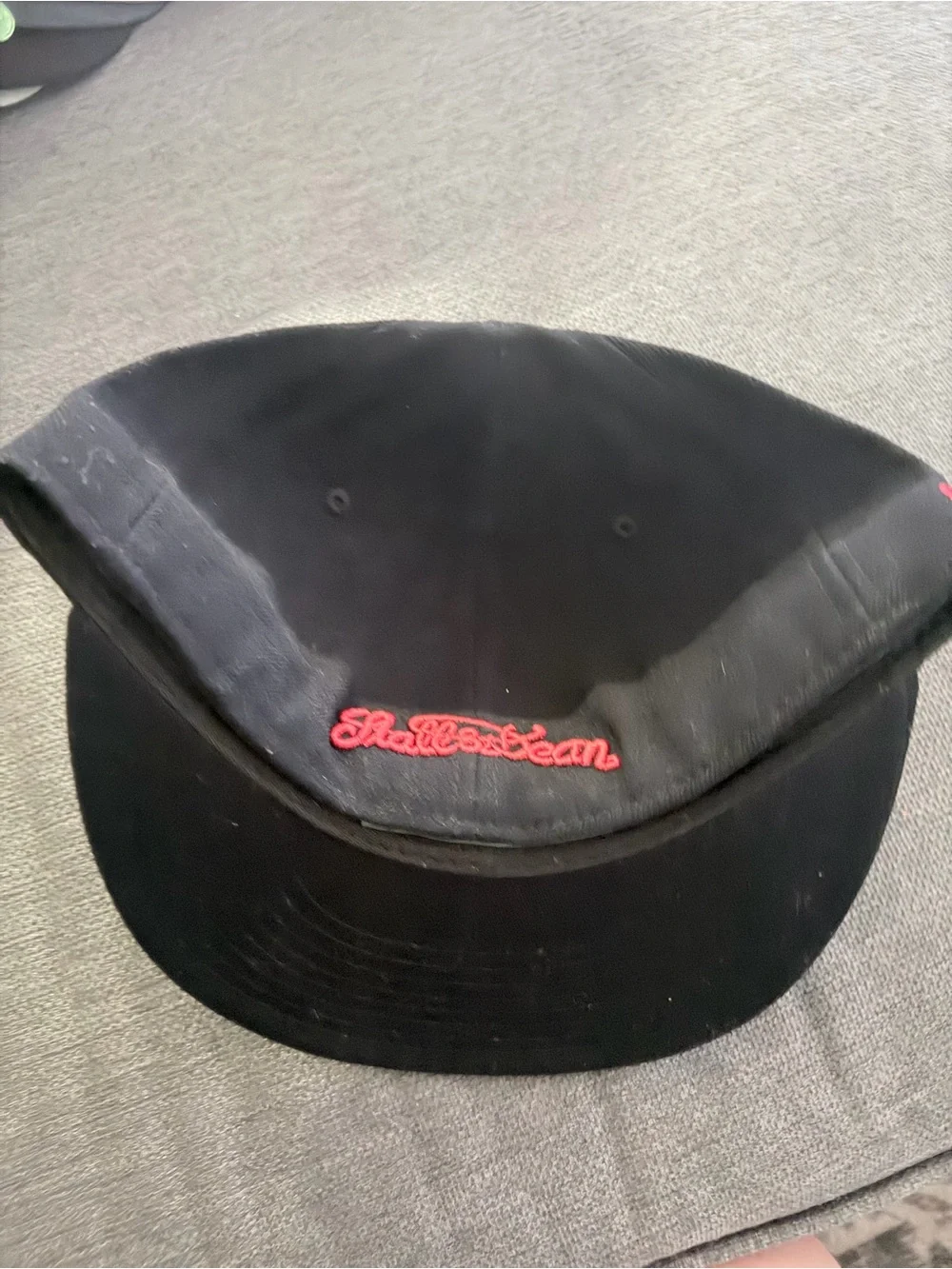 Kids Black Snapback Hat with Pink Accent